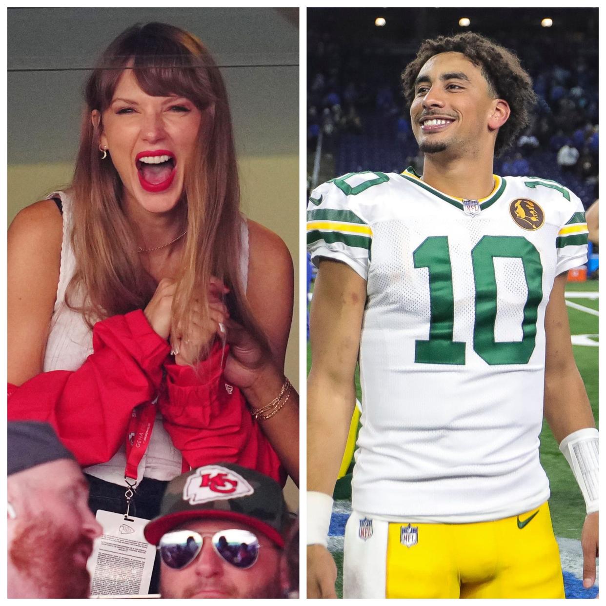 Taylor Swift, who is in a relationship with Kansas City Chiefs star tight end Travis Kelce, could be in attendance for the Green Bay Packers' game on Sunday when the two teams square off. Packers quarterback Jordan Love said he doesn't listen to too much Taylor Swift.
