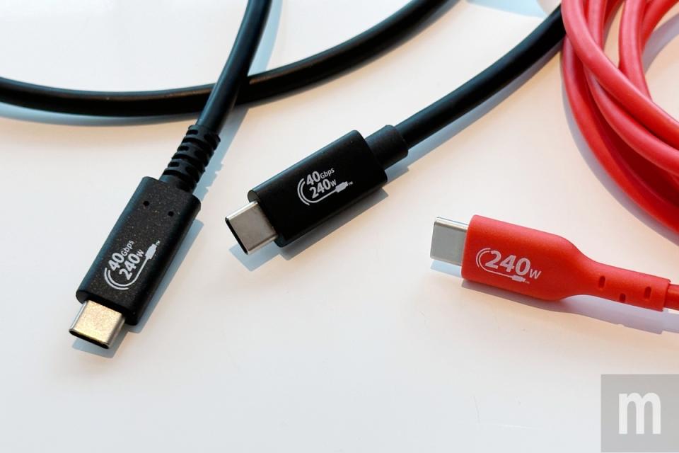▲USB-IF一直到近期提出的USB 4 2.0規範才讓符合規範認證的線材可直接標示易於識別的資料傳輸量、供電瓦數，但依然未強制要求所有配件業者必須將製作線材送驗