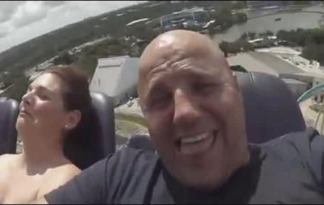 This woman's reaction on a rollercoaster is priceless. Credit: YouTube/JOE.ie