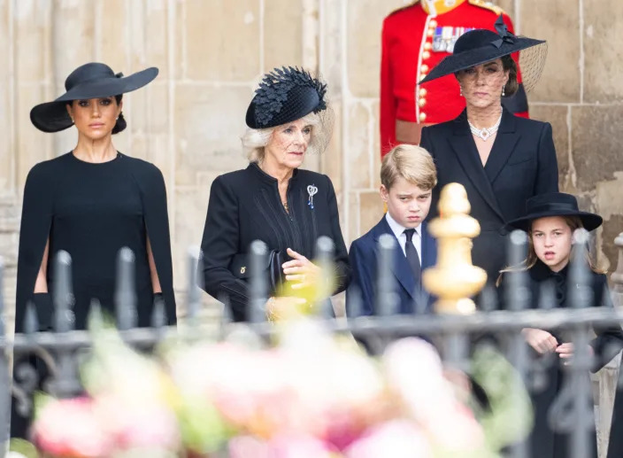Royal family at Queen Elizabeth II funeral