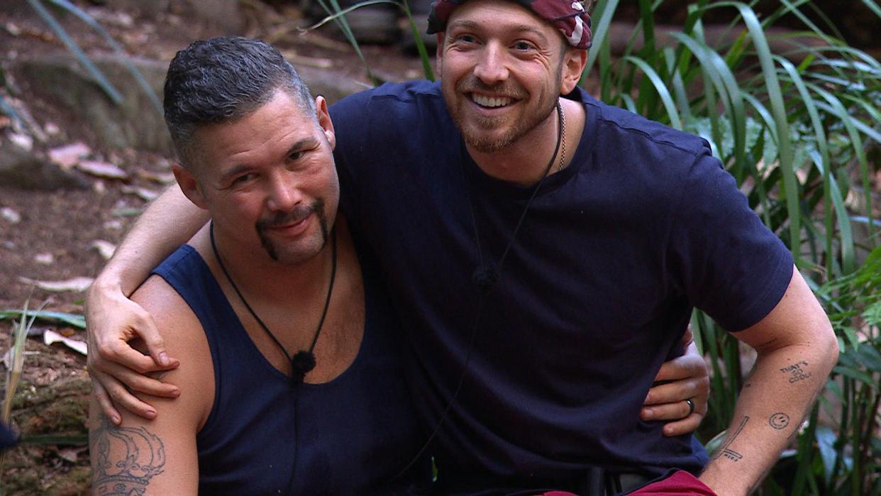 Tony Bellew and Sam Thompson are joint favourites to win I'm A Celebrity (ITV/Shutterstock)