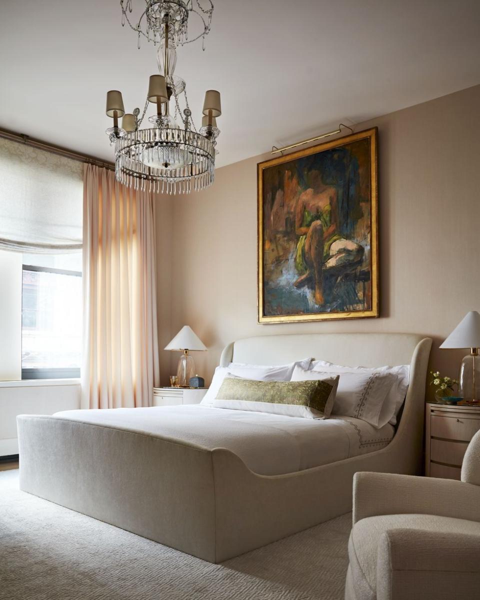relaxing cream colored bedroom with upholstered bed veranda relaxing bedroom decor
