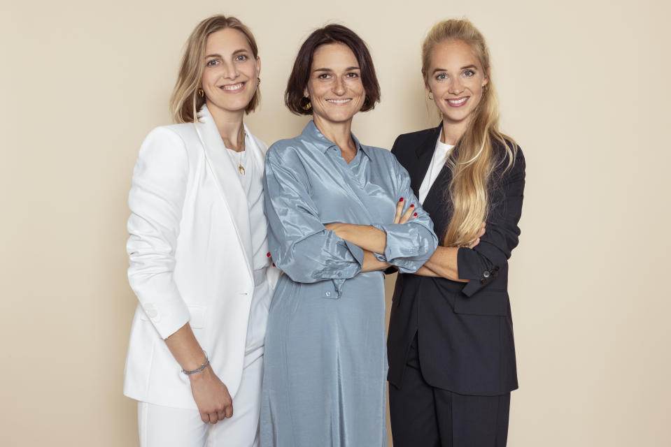 Caroline Mitterdorfer, Silvia Hecher und Theresa Vilsmaier (v.l.) stecken hinter dem Berliner Startup, das die Fruchtbarkeit von Frauen mithilfe eines Onlinetools messen möchte. 