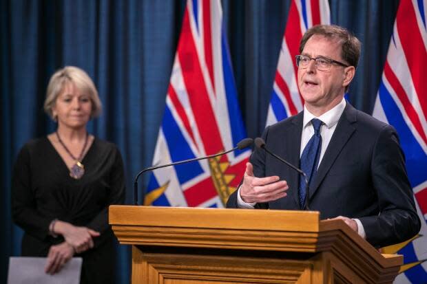 B.C. Health Minister Adrian Dix says the effect of vaccinations will be seen in the province's COVID-19 case counts within a couple of months. (Mike McArthur/CBC - image credit)
