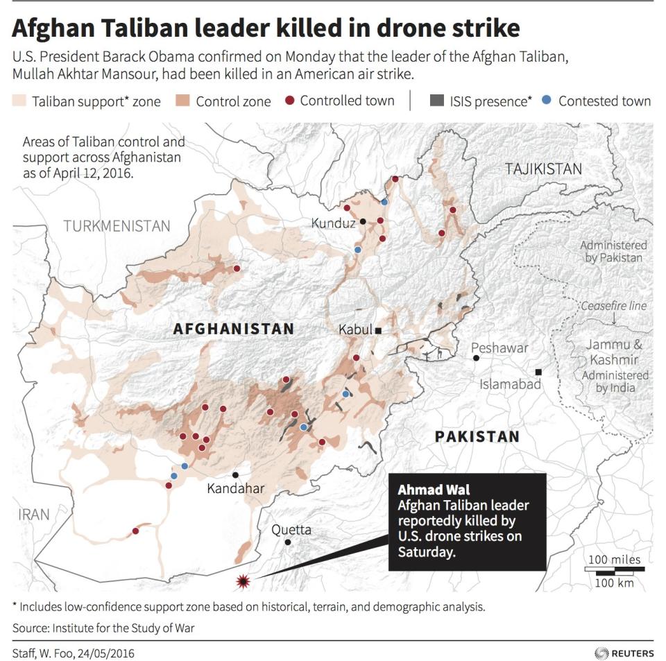 Taliban Afghanistan Map