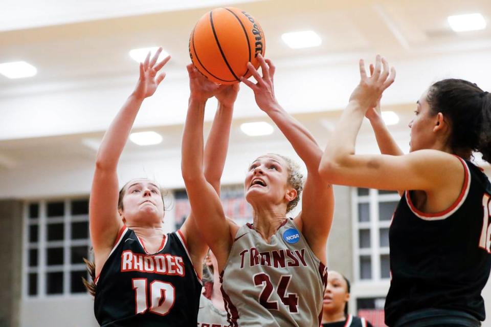 Transylvania senior Kennedi Stacy (24) has averaged 14.1 points and 5.4 rebounds per game this season.