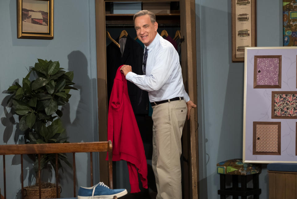 Tom Hanks stars as Mister Rogers in 'A Beautiful Day in the Neighborhood.' | Lacey Terrell—Sony