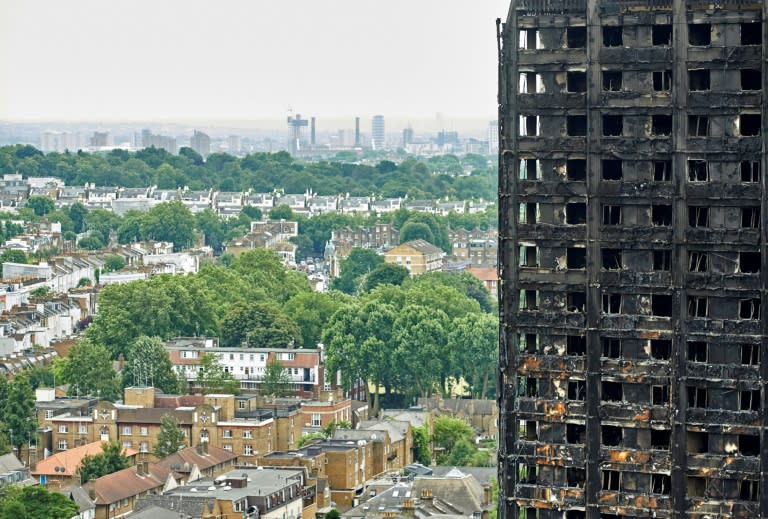 The decision to evacuate residents in Camden, north London follows urgent testing of the towers' exteriors, which were installed by the same contractor as the Grenfell Tower (pictured)