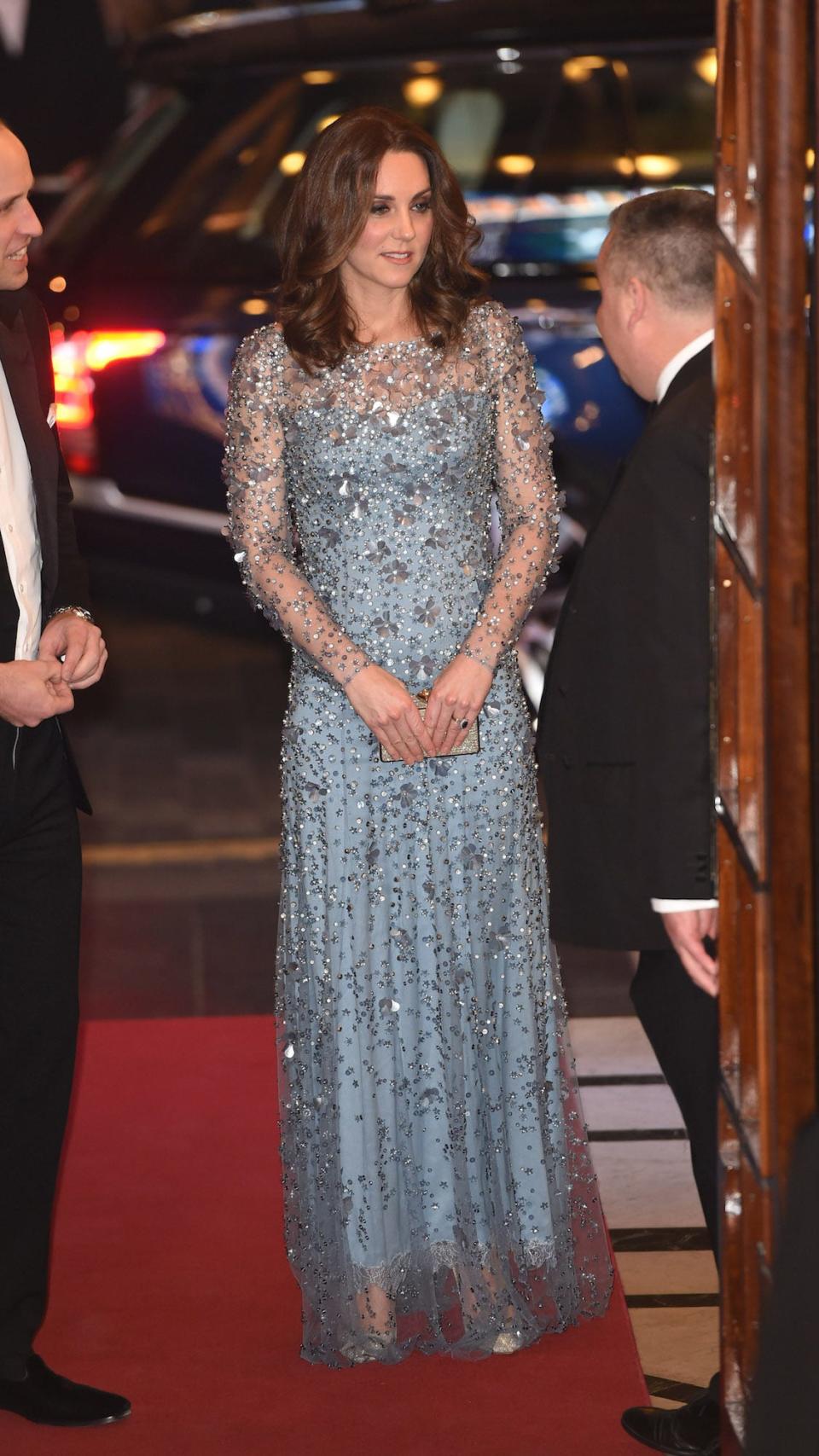 Kate Middleton Royal Variety Performance Jenny Packham November2017