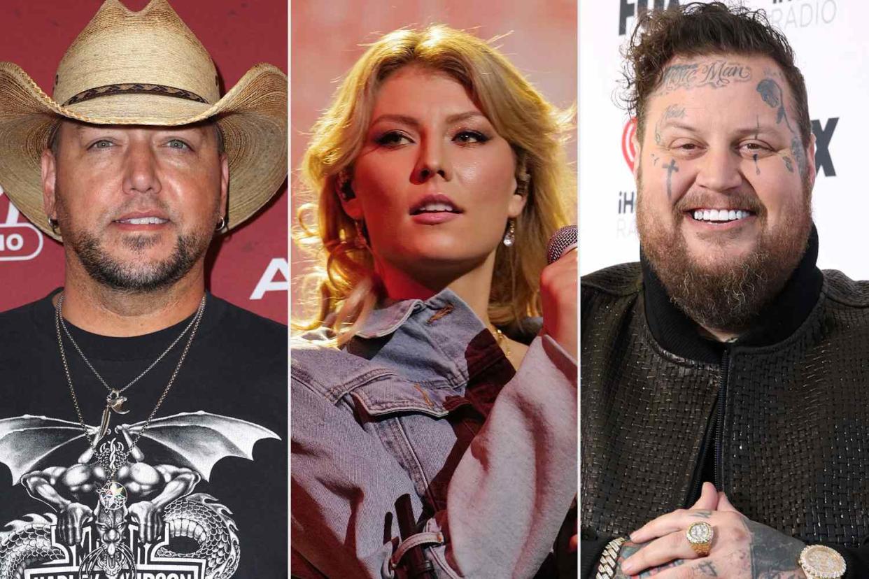 <p>John Parra/Getty; Randy Holmes / Disney via Getty; Kevin Mazur/Getty</p> Jason Aldean; Dasha; Jelly Roll