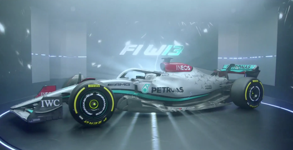 Mercedes have launched the W13 car for the 2022 F1 season (Mercedes)