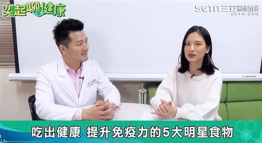 招名威參加三立新聞網《奕起聊健康》節目錄影。