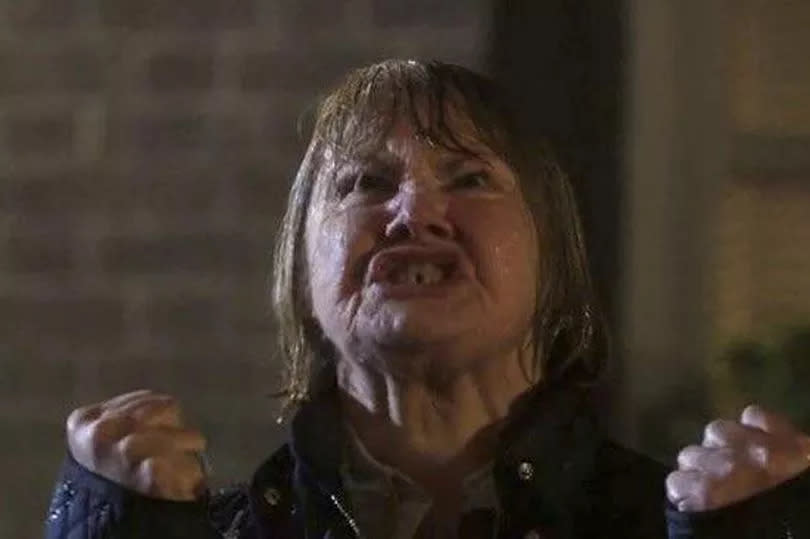 Anette Badland as evil aunt Babe in EastEnders