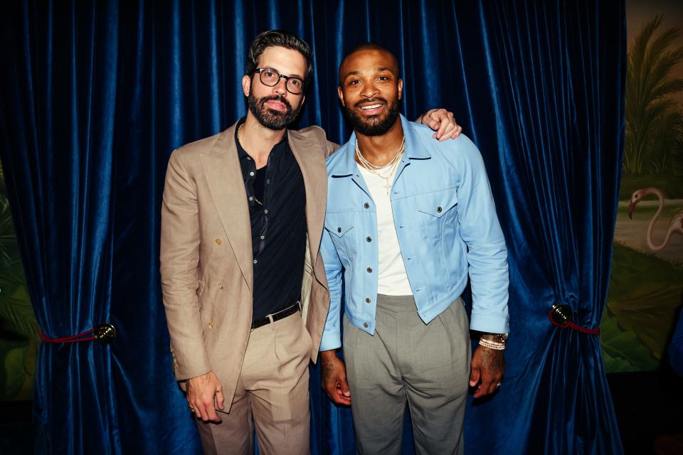 GQ editor-in-chief Will Welch and P. J. Tucker