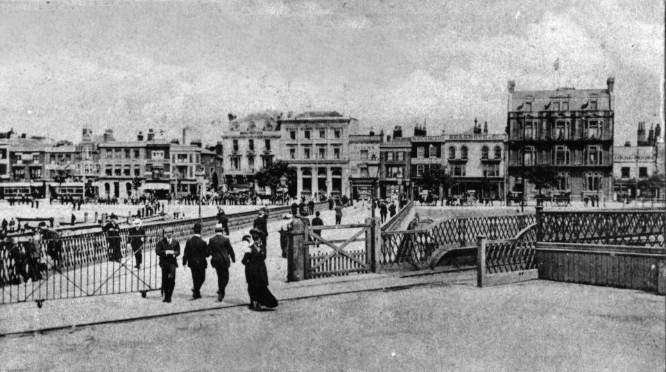 Pier Road approach to the Harbour Station with the line to South Railway Jetty crossing right to left. (Photo: The News archive)