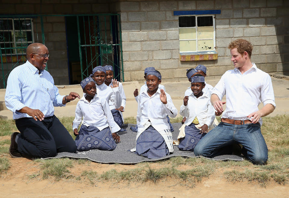 Prince Harry Visits Lesotho