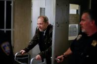 Film producer Weinstein exits New York Criminal Courtroom during his sexual assault trial in the Manhattan borough of New York City New York