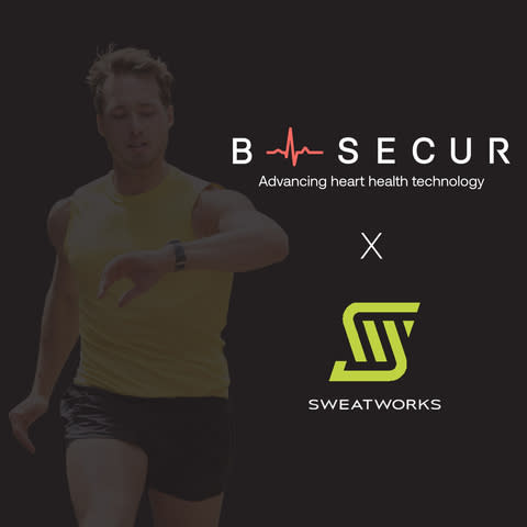 B-Secur and SweatWorks partner to bring advanced fitness technology to the market (Graphic: Business Wire)