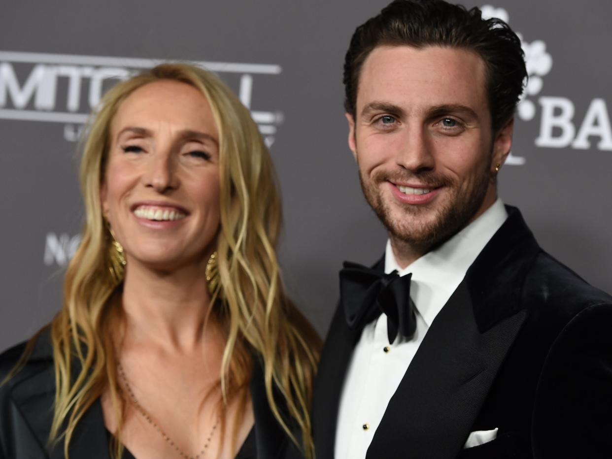 sam and aaron taylor johnson in november 2018