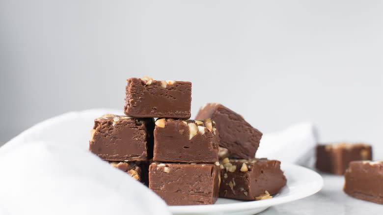 chocolate fudge with nuts