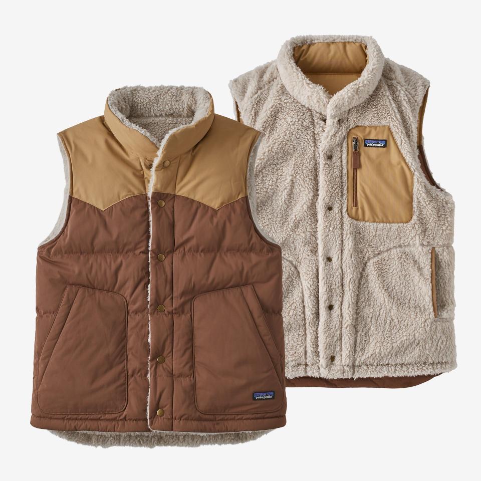 <p><a href="https://go.redirectingat.com?id=74968X1596630&url=https%3A%2F%2Fwww.patagonia.com%2Fproduct%2Fmens-reversible-bivy-down-vest%2F27588.html&sref=https%3A%2F%2F" rel="nofollow noopener" target="_blank" data-ylk="slk:Shop Now;elm:context_link;itc:0;sec:content-canvas" class="link ">Shop Now</a></p><p>Reversible Bivy Down Vest</p><p>patagonia.com</p><p>$159.99</p>