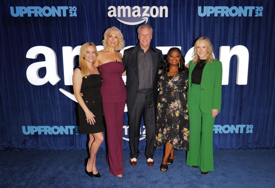 Reese Witherspoon, Hannah Waddingham, Will Ferrell, Octavia Spencer and Jennifer Salke, Head of Amazon & MGM Studios, attend as Amazon debuts Inaugural Upfront Presentation