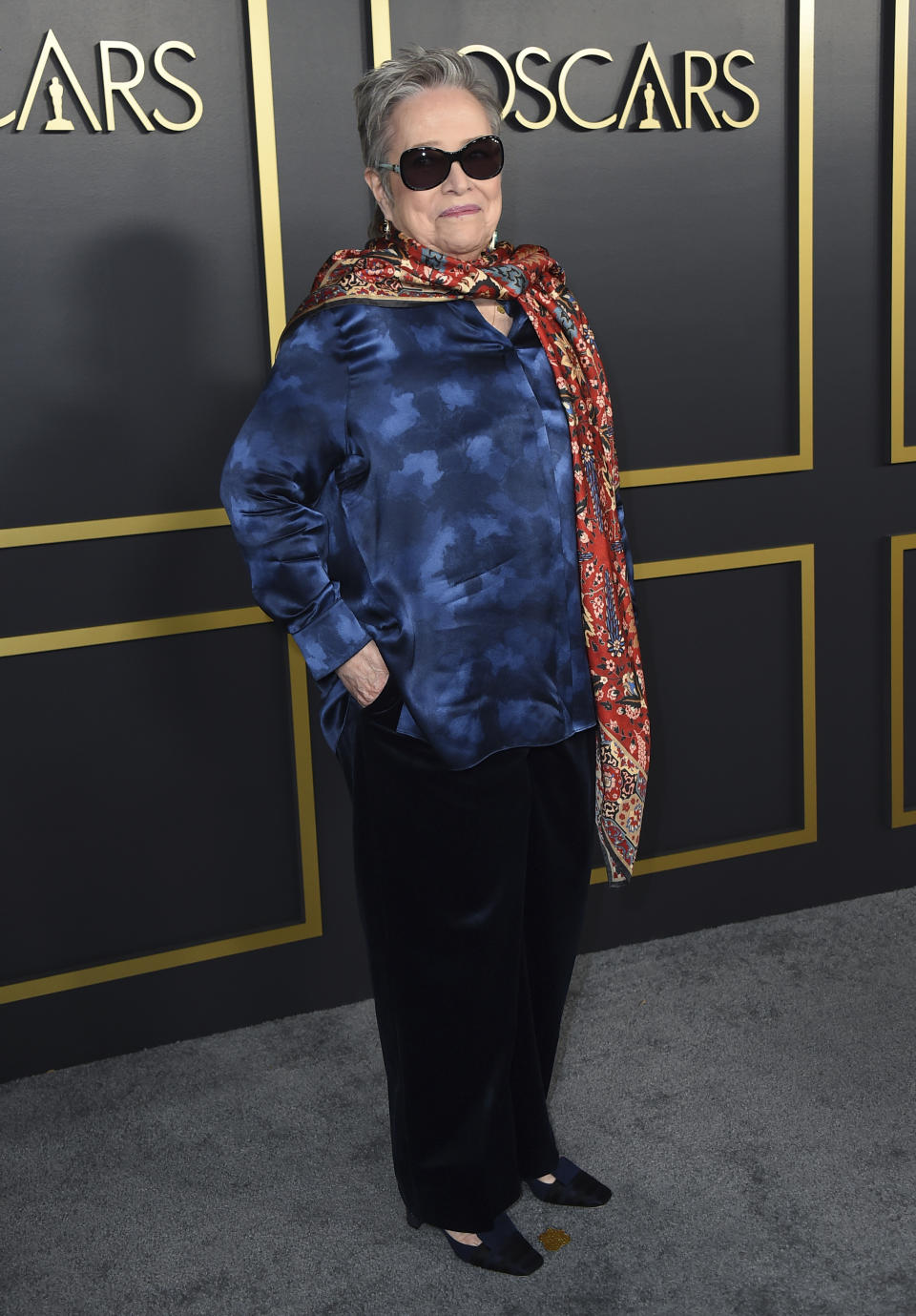 Kathy Bates arrives at the 92nd Academy Awards Nominees Luncheon at the Loews Hotel on Monday, Jan. 27, 2020, in Los Angeles. (Photo by Jordan Strauss/Invision/AP)