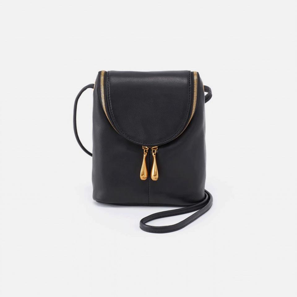 Hobo Fern Zip Flap Mini Leather Crossbody Bag