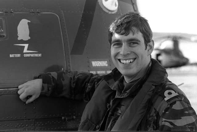 The duke at Port Stanley in the Falklands