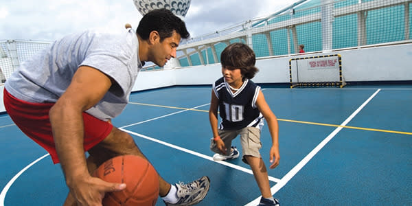 <b>Basketball</b> Usually reserved for parks or indoor sports centres, a game of basketball is easy to organise on many ships cruising at sea. Disney Dream features a full-size basketball court that can double as a soccer pitch, table tennis space or volleyball court.
