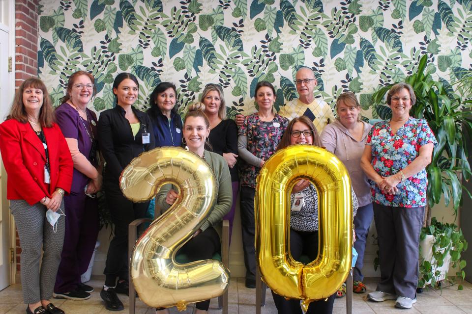 The Ernest P. Barka Assisted Living Community, owned and operated by Rockingham County, New Hampshire, is celebrating its 20th anniversary this month. pictured here is the Assisted Living team
