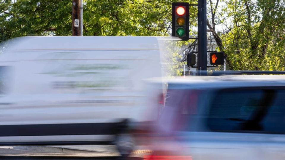 Research shows that providing pedestrians time to start crossing at a crosswalk before traffic is allowed to start cuts the number of cars hitting people.