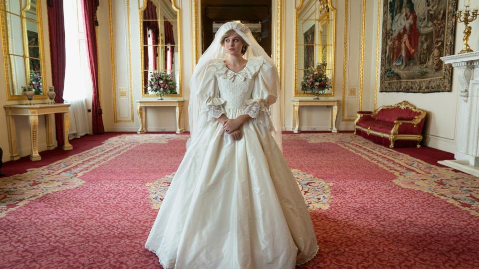 Emma Corrin as Princess Diana in The Crown season four