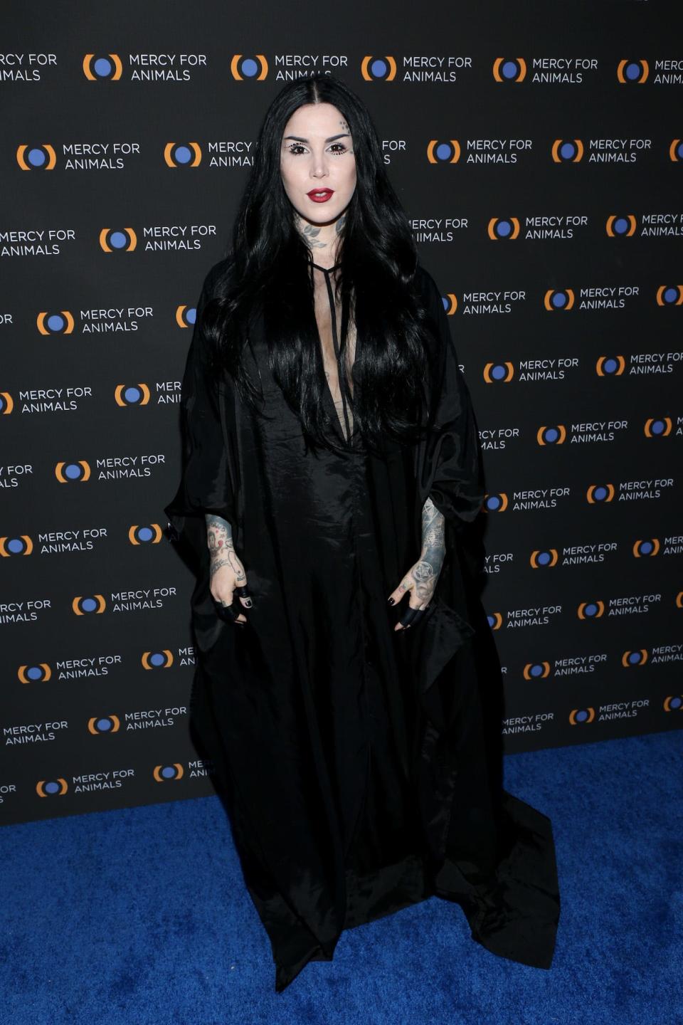 Kat Von D at a Mercy for Animals event in September 2019.