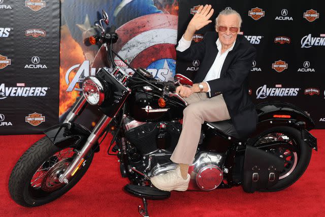 <p>Kevin Winter/Getty </p> Stan Lee in 2012