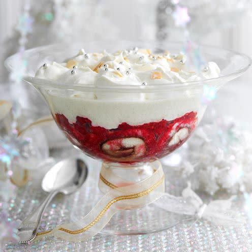 <p>This <a href="https://www.goodhousekeeping.com/uk/christmas/christmas-recipes/" rel="nofollow noopener" target="_blank" data-ylk="slk:Christmas;elm:context_link;itc:0;sec:content-canvas" class="link ">Christmas</a> trifle is full of festive flavours and looks striking on the table. Better yet, it requires little hands-on time and can be made in advance. </p><p><strong>Recipe: <a href="https://www.goodhousekeeping.com/uk/food/recipes/a536048/trifle-christmas-recipe/" rel="nofollow noopener" target="_blank" data-ylk="slk:Easy Christmas trifle;elm:context_link;itc:0;sec:content-canvas" class="link ">Easy Christmas trifle</a></strong></p>