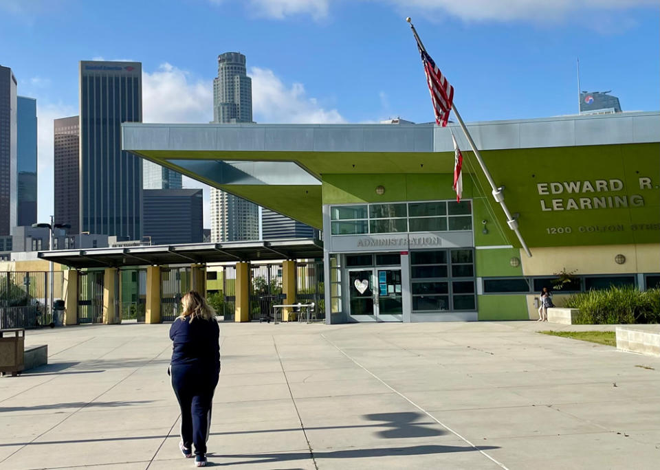 The Roybal Learning Center opened in 2008 after multiple delays and a scandal involving the construction site — an abandoned oil field. (Linda Jacobson/The 74)