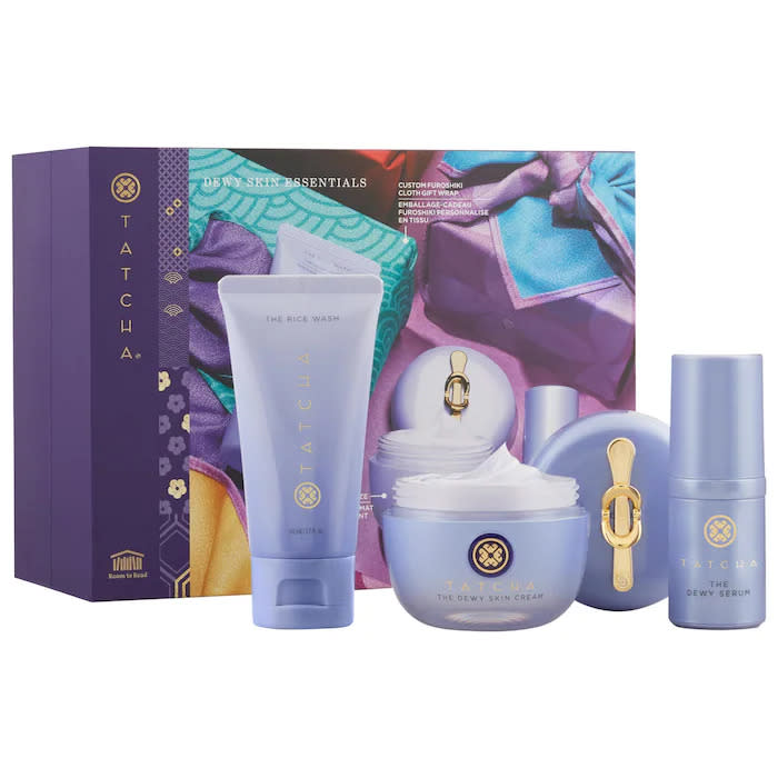 Tatcha Plumping Dewy Skin Essentials for Dry to Combination Skin. Image via Sephora.