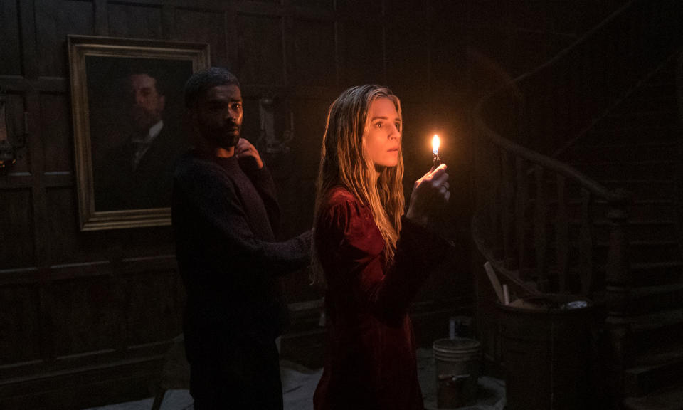 Kingsley Ben-Adir and Brit Marling in <i>The OA</i> Part II (Netflix)