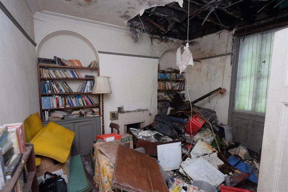 The house has a fallen-in ceiling and has been vacant for five years.(SWNS)