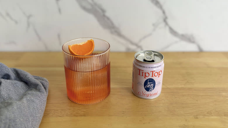 Negroni canned cocktail