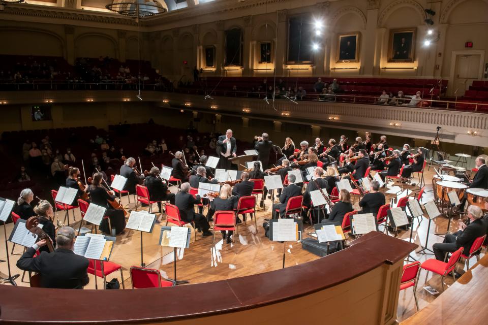 The Worcester Symphony Orchestra is advertising its May 4 "Magic of Hollywood Concert" with a reference from "Star Wars": "May the 4th be with You."