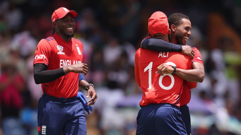 Chris Jordan celebrates his hat trick. - Robert Cianflone/Getty Images