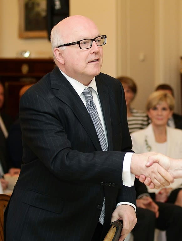 Australia's Attorney-General George Brandis, pictured during the cabinet swearing-in ceremony in Canberra, in September 2015