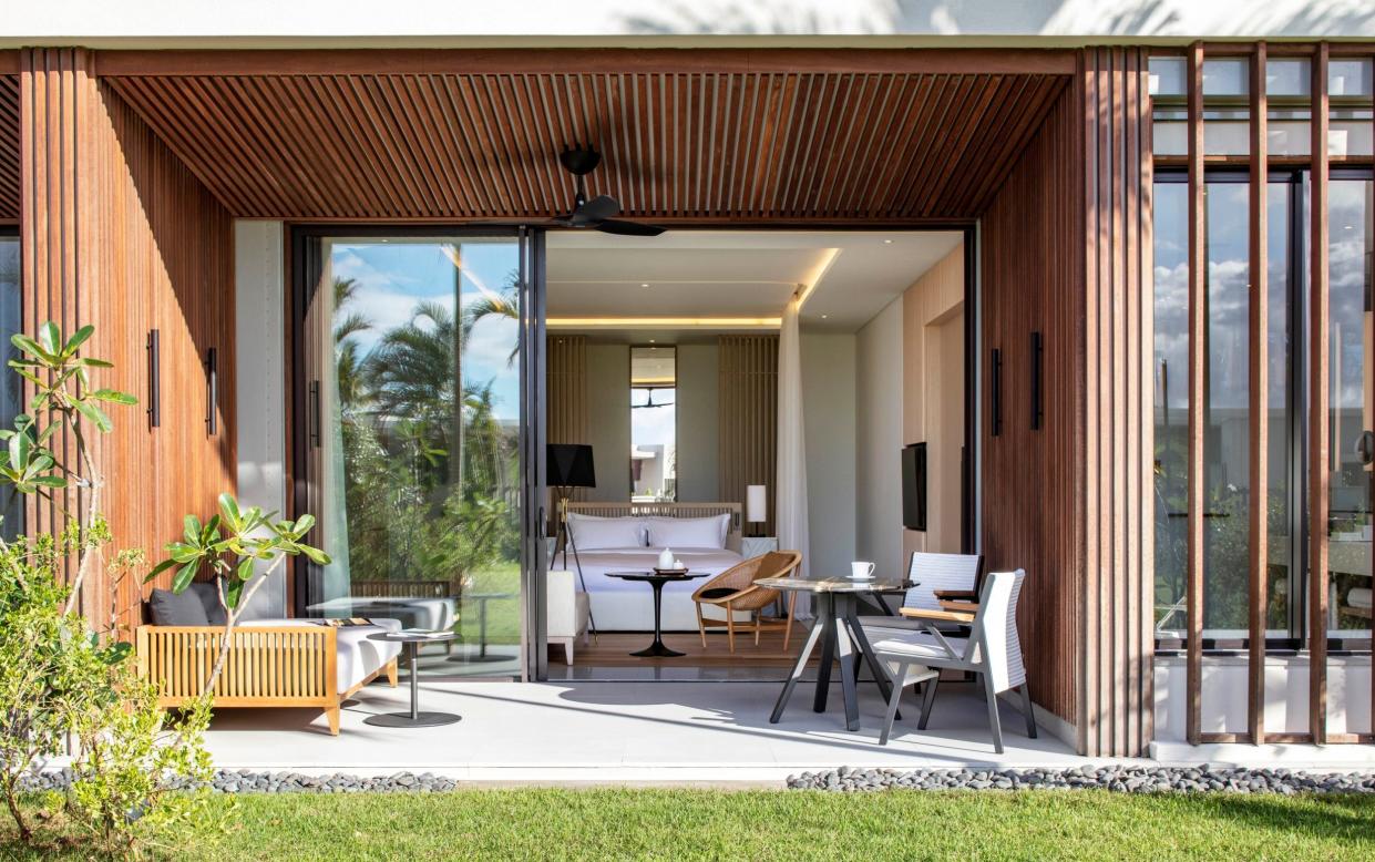 The rooms look out on to, and often open out on to, the beachfront