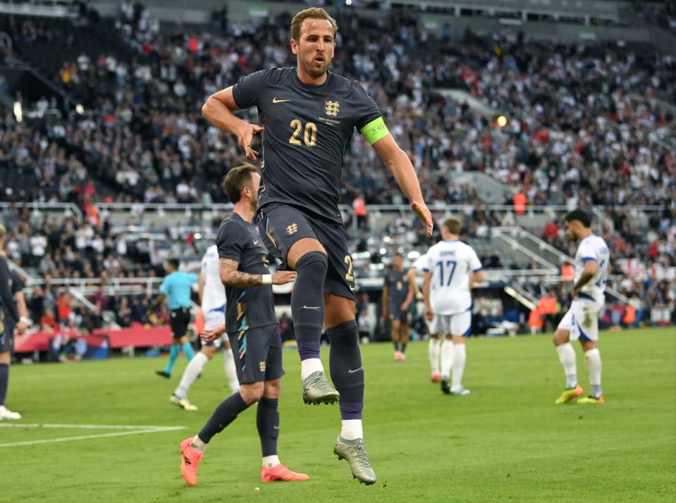 Harry Kane will be out to extend his record as England’s top goalscorer ever (Getty Images)