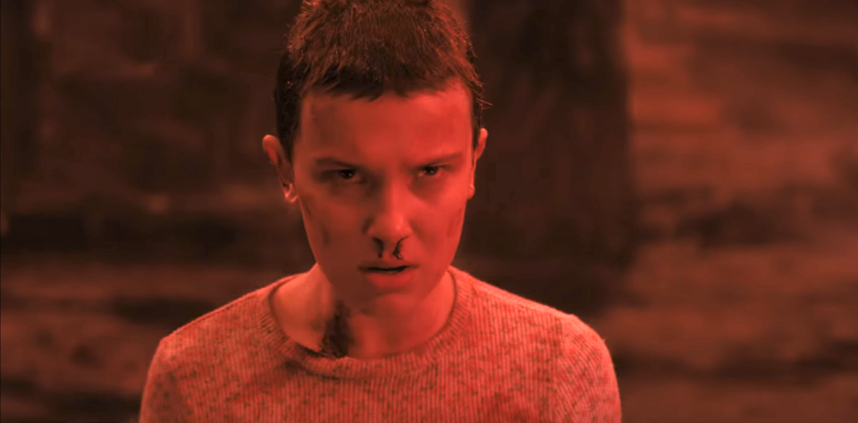 Eleven with a nosebleed