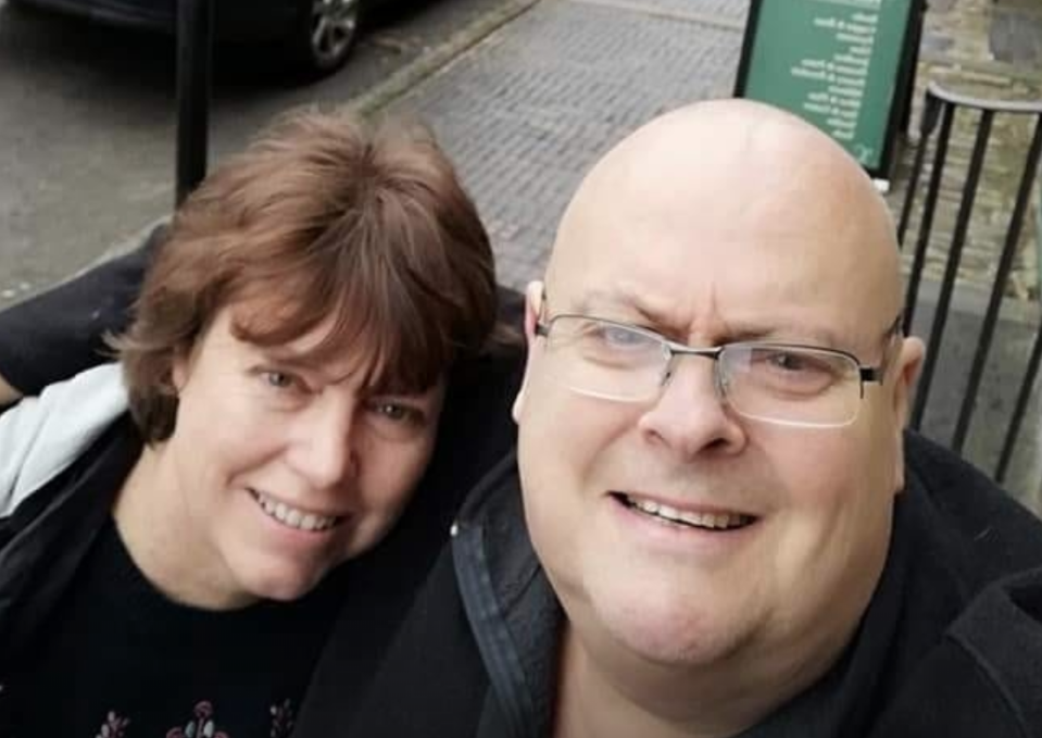 Mary Matthews wrote on Facebook that her husband Nick had died in hospital after contracting coronavirus. (Picture: Facebook) 