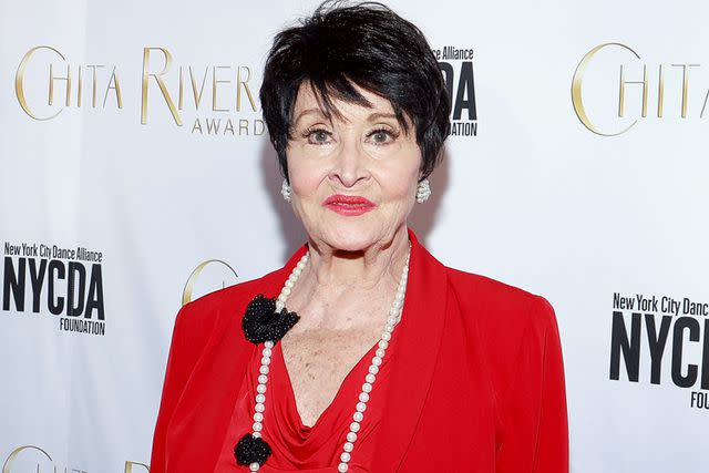 <p>Jason Mendez/Getty</p> Chita Rivera at the Chita Rivera Awards in 2023.