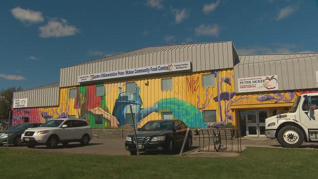 A thrift shop that operates out of the Peter McKee Food Centre is closing because the food bank needs more room. (CBC - image credit)